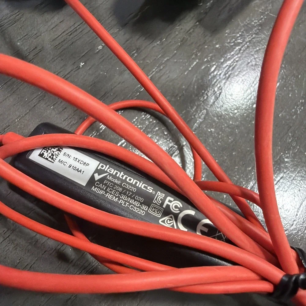 Plantronics Poly Blackwire Wired Headset With Mic
